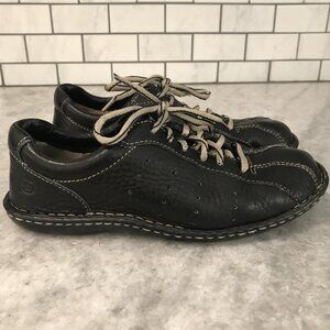 Born Shoes Womens Size 7 Black Leather Lace Up Casual Comfort Oxford EU 38 B3448
